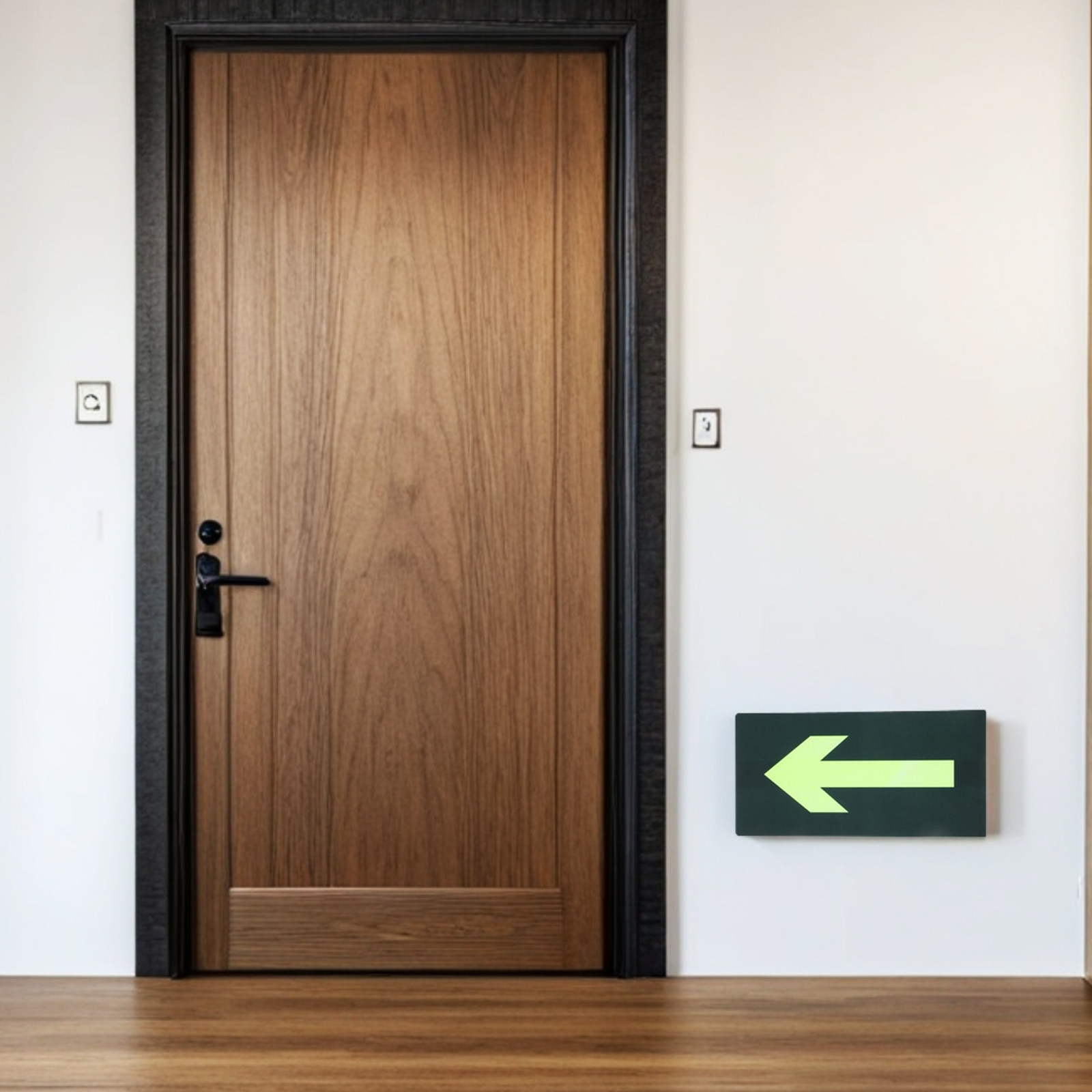 Emergency Exit Sign - 8Pcs Luminous Emergency Fire Exit Arrow