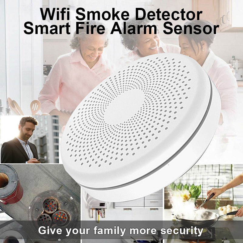 2 in 1 Version WiFi Tuya Smart - Smoke Detector Interconnected review and price