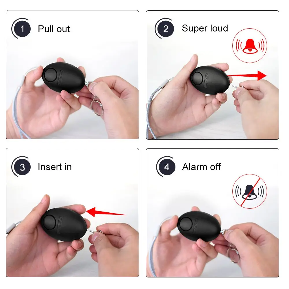 Cheap Self Defense Alarm 120dB - Personal Alarm Keychain review and price
