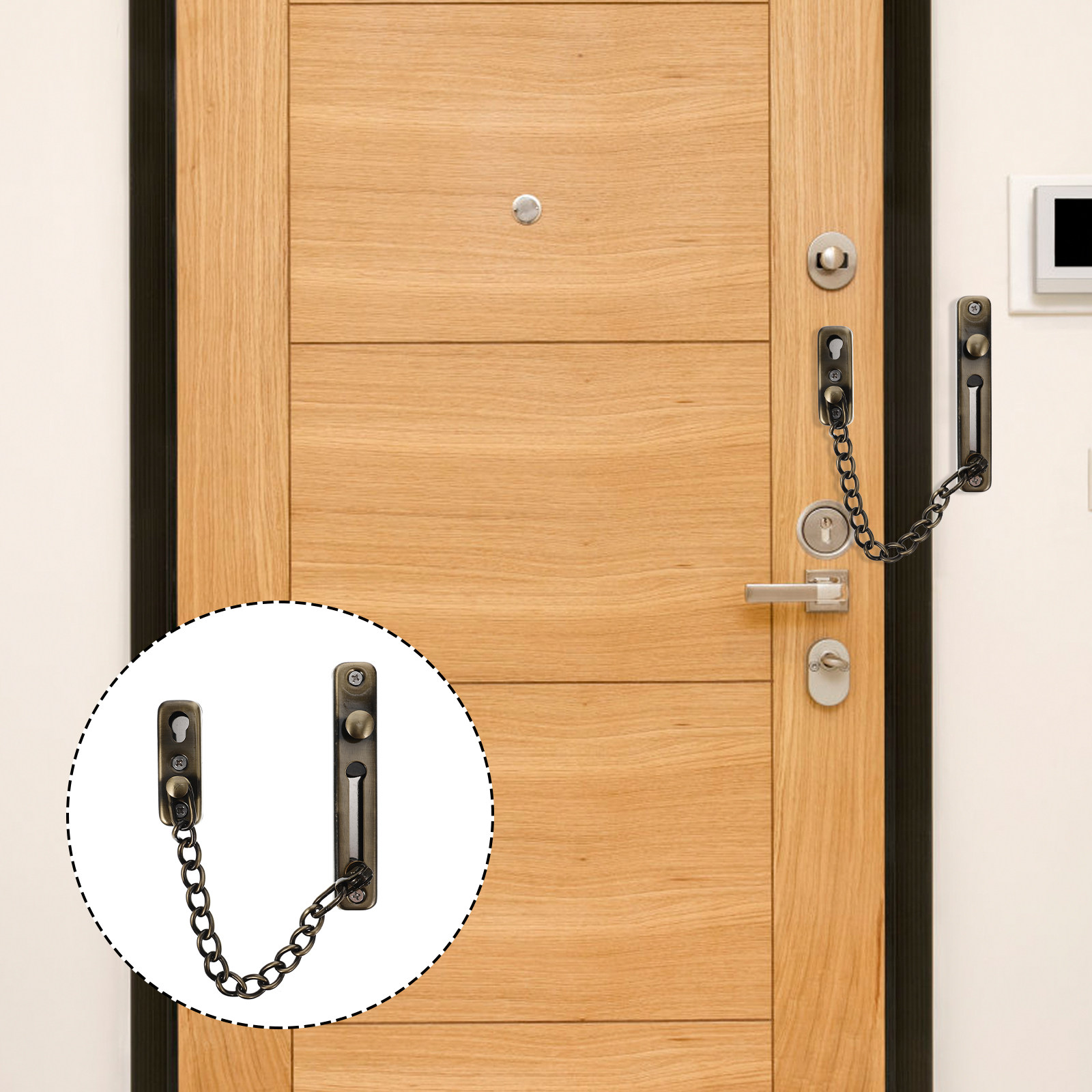 Punch-Free Childproof Door Cha - Security Chain Door review and price