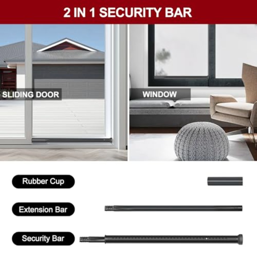 Sliding Door Security Bar, Hea - Window Lock Bar review and price