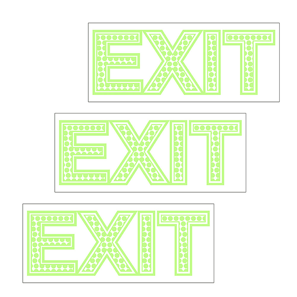 3Pcs Exit Signs Night Luminous - Emergency Exit Sign review and price