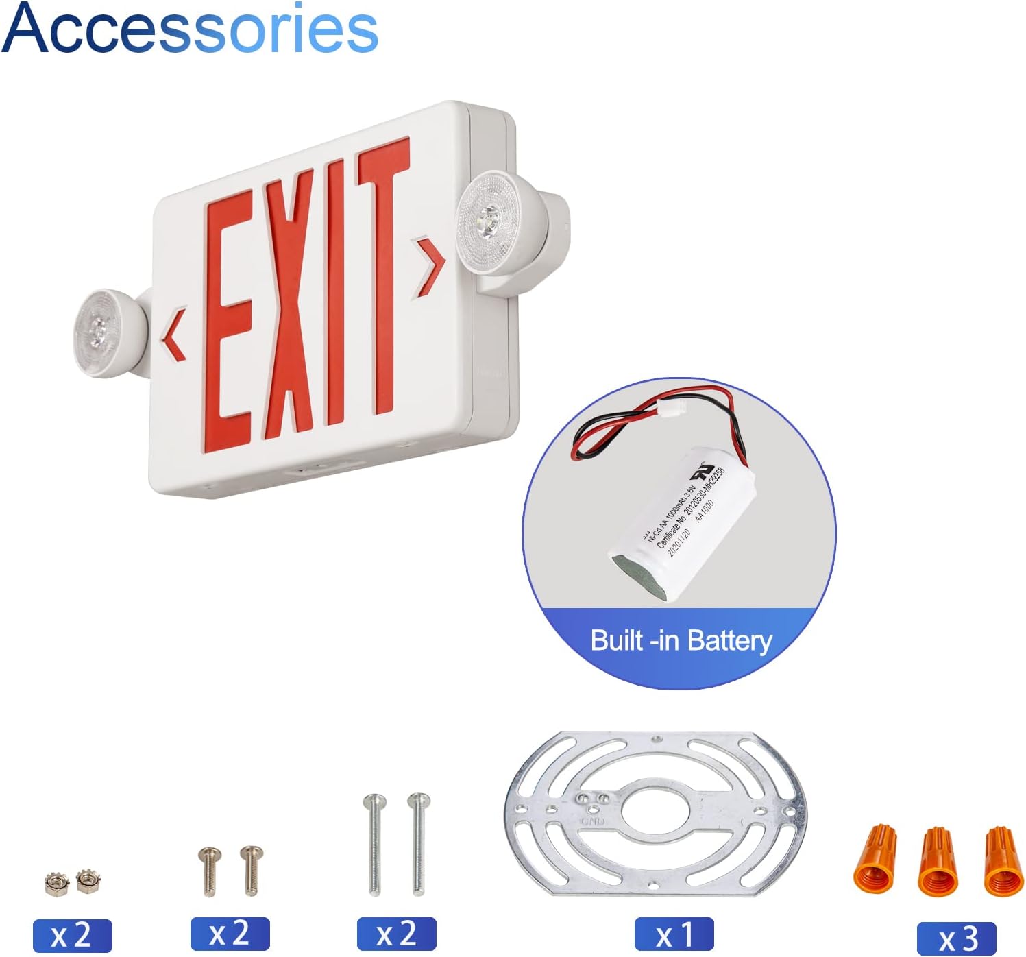 Red Exit Sign with Emergency L - Emergency Exit Sign review and price