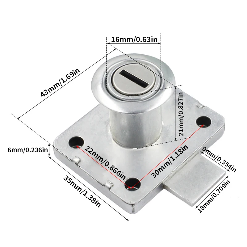 Drawer lock with key, used for - Medicine Cabinet Lock review and price