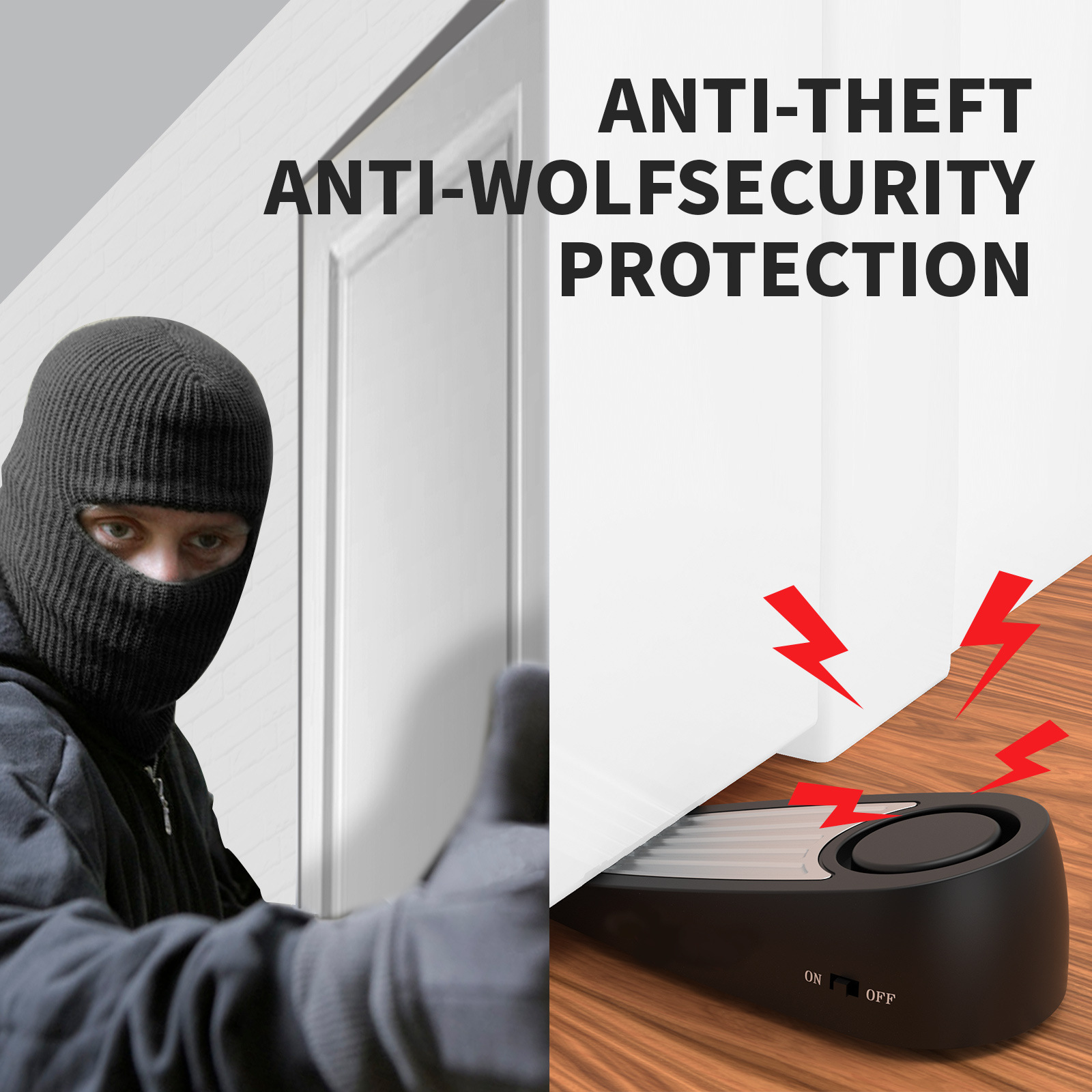 Wireless 130dB Door Stop Alarm - Door Stop Alarm review and price