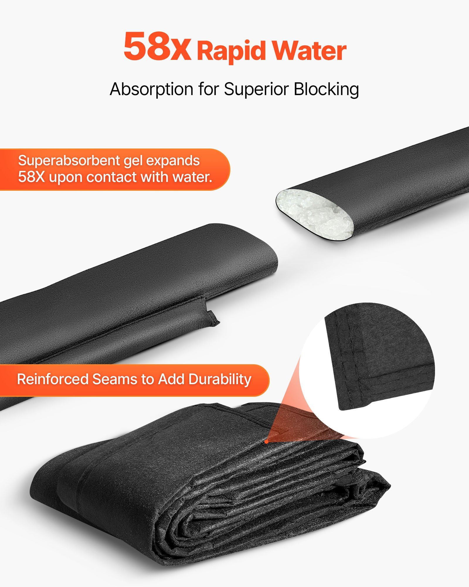 Flood Barrier, 8 Pack, 1.6 x 1 - Flood Barrier Bag review and price