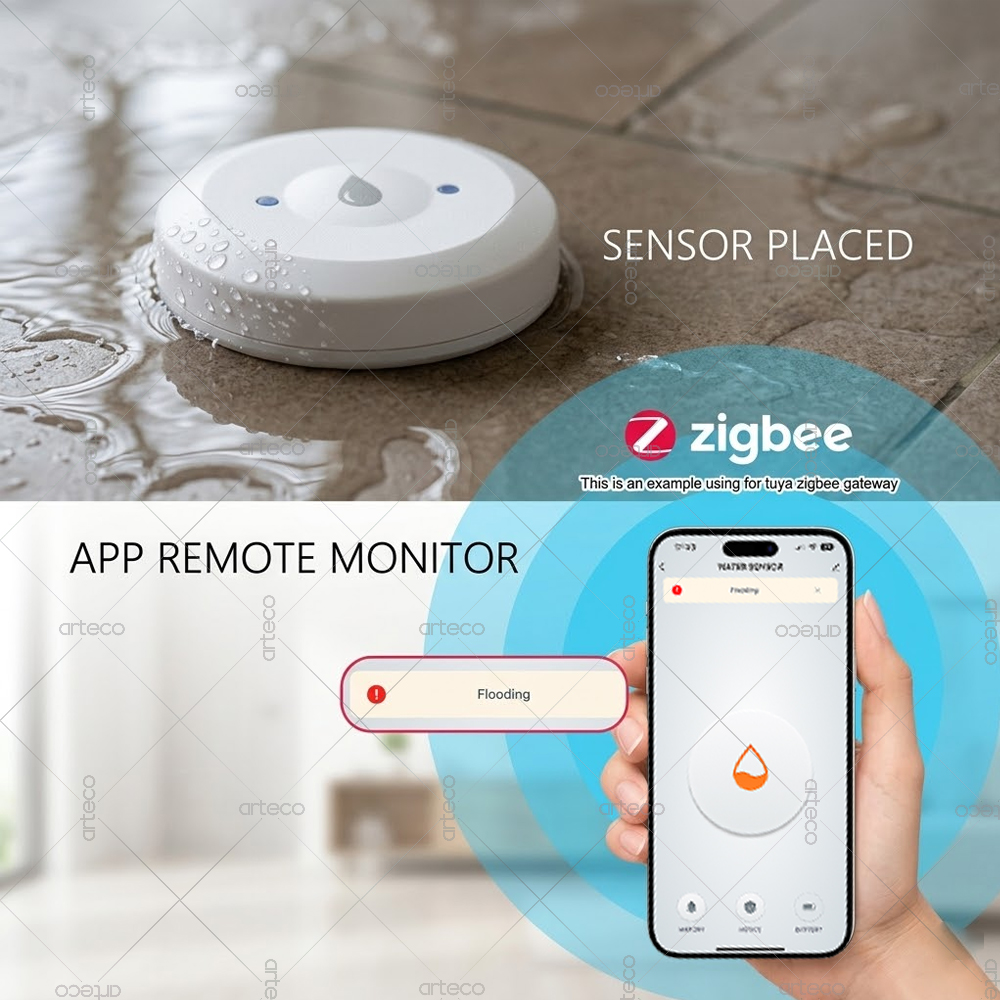 Zigbee Water Leak Sensor Smart - Water Alarm Sensor review and price