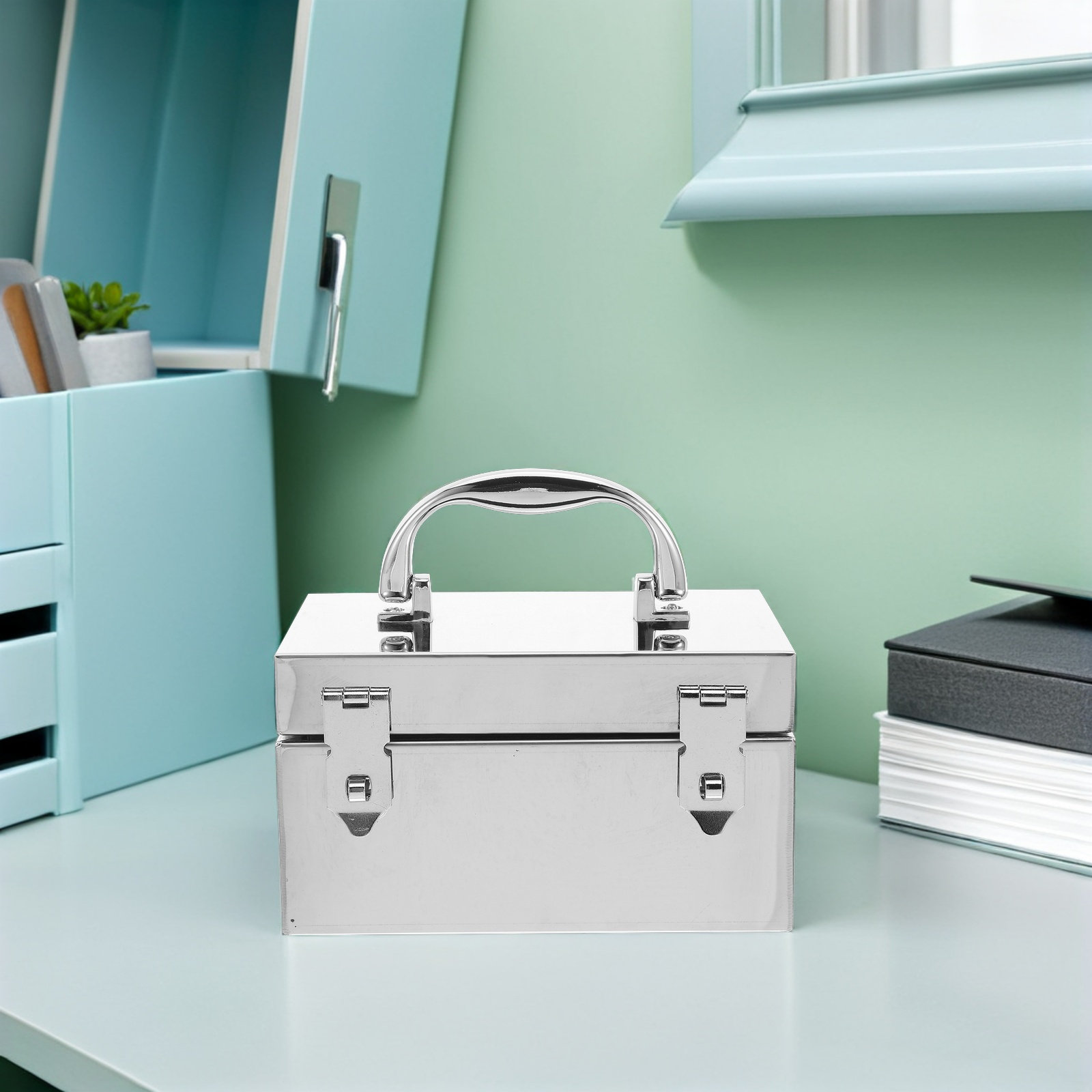 Lockable Stainless Steel Cash  - Lockbox Key Secure review and price