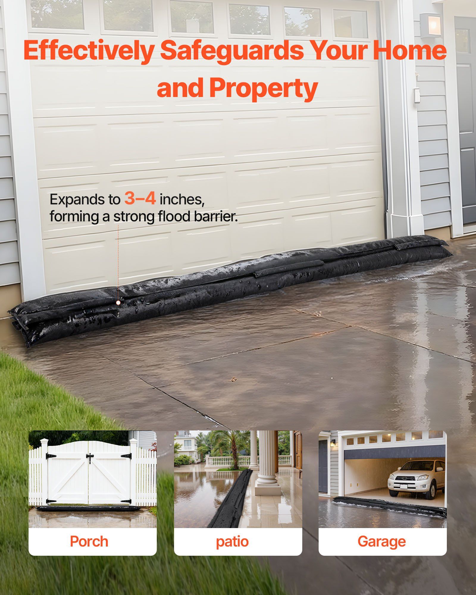 Flood Barrier, 8 Pack, 10 x 0. - Flood Barrier Bag review and price
