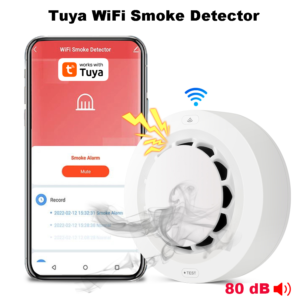 Tuya WiFi Smoke Alarm Fire Pro - Smoke Detector Interconnected review and price