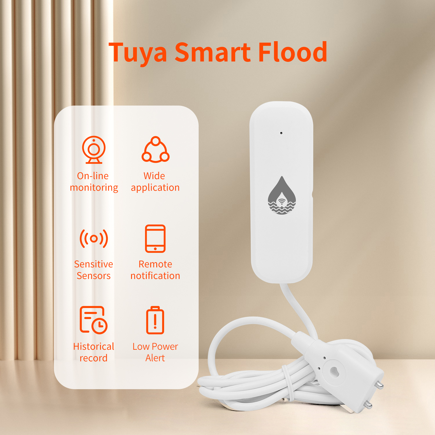 YFK Tuya WiFi Water Leakage Se - Water Alarm Sensor review and price