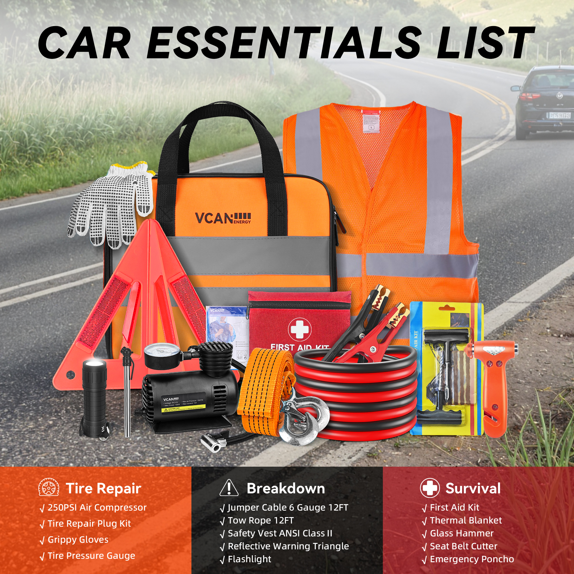 Emergency Safety Kit Bag with  - First Aid Bag Kit review and price