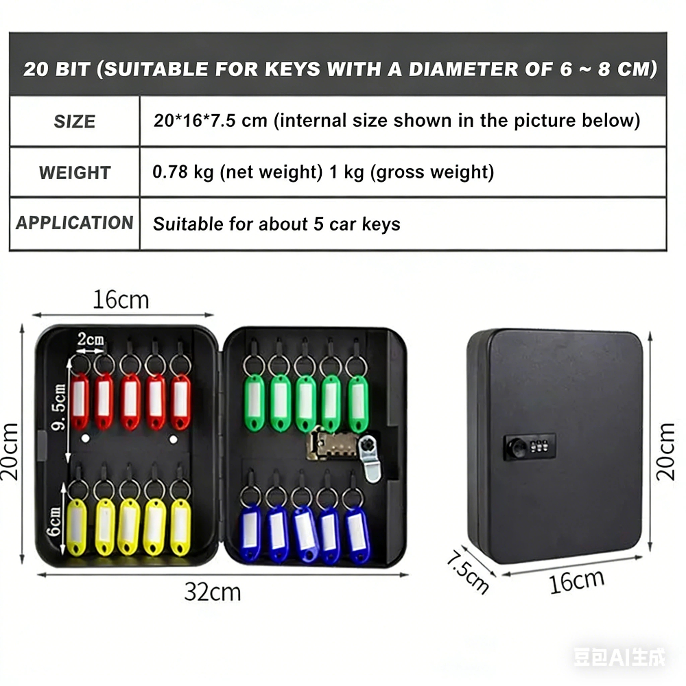 Combination Key Cabinet 20 Key - Lockbox Key Secure review and price