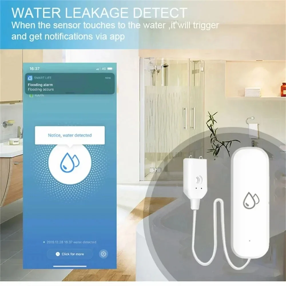 Tuya WiFi Water Sensor Leakage - Water Alarm Sensor review and price
