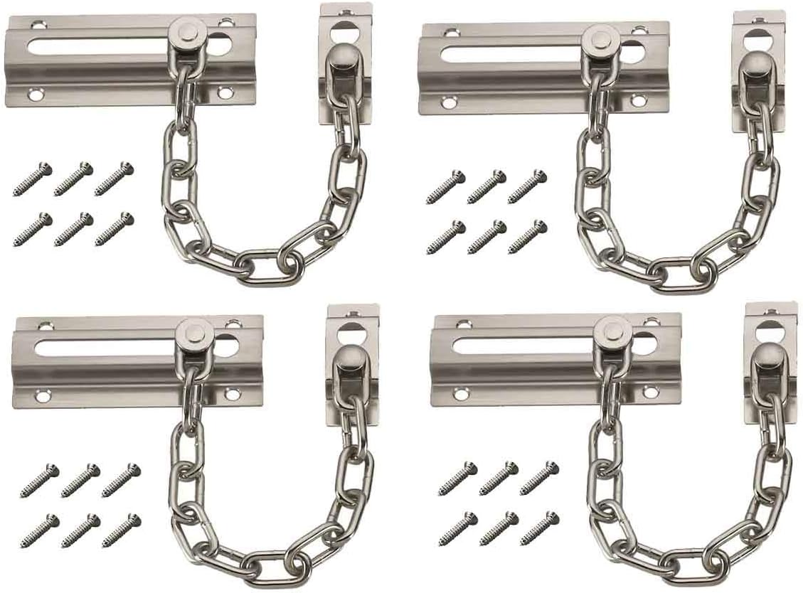 4PCS Door Chain Guard Security - Security Chain Door review and price