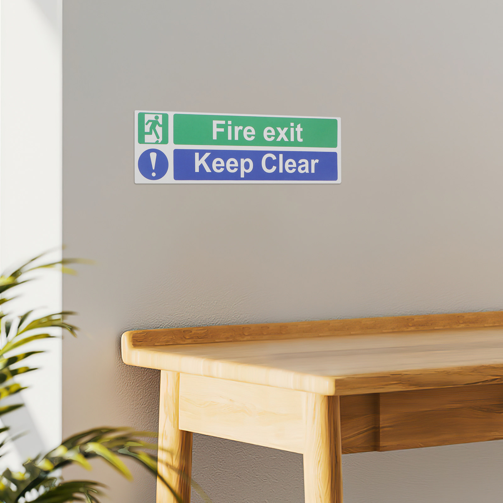 5Pcs Keep Exit Clear Sticker H - Emergency Exit Sign review and price