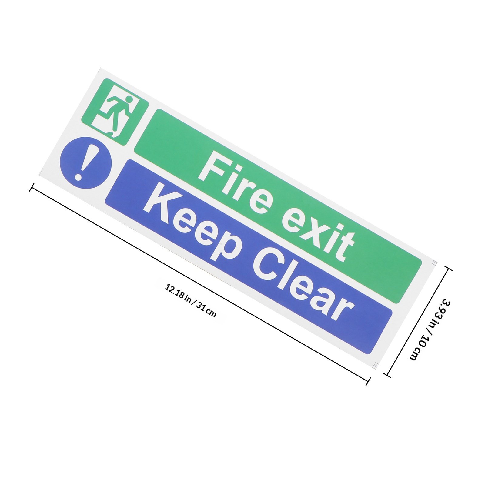 5Pcs Keep Exit Clear Sticker H - Emergency Exit Sign review and price