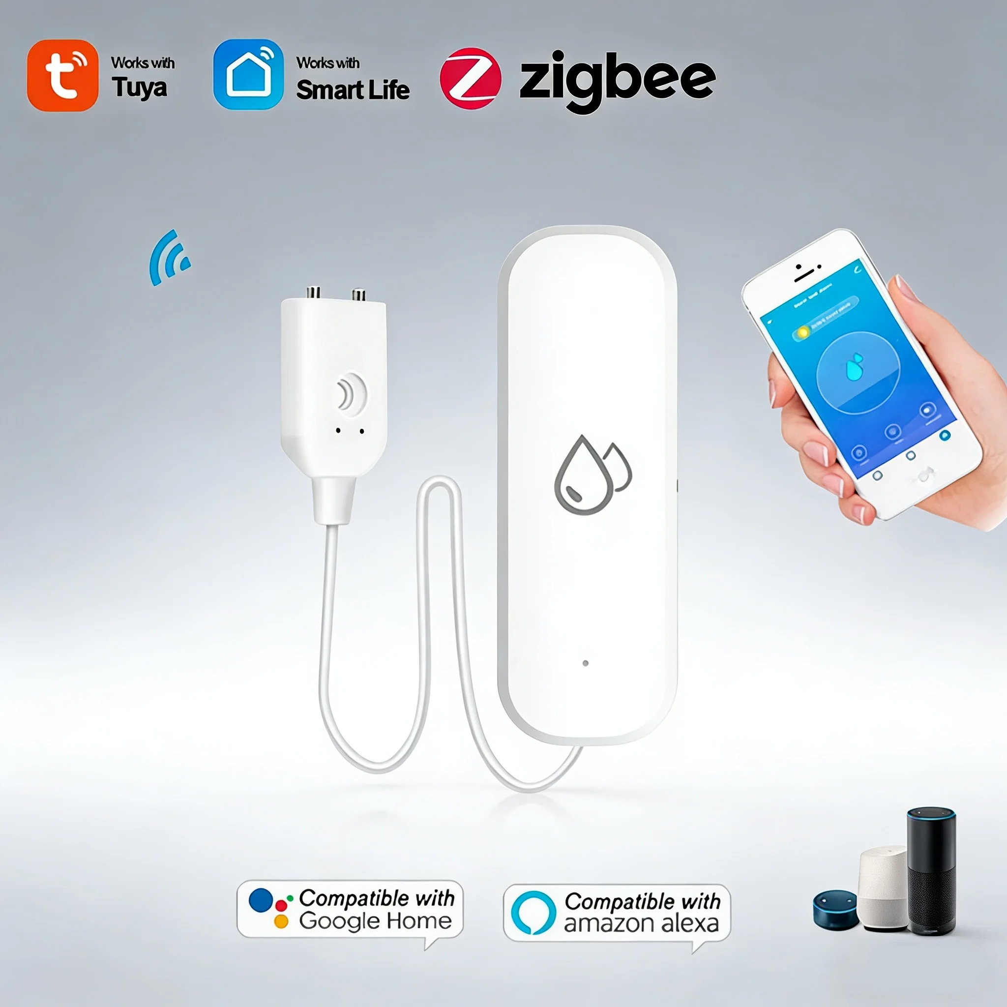 Smart Home Zigbee Water Leak D - Water Alarm Sensor review and price